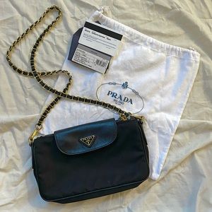 Authentic Prada Tessuto Saffiano Nylon Crossbody